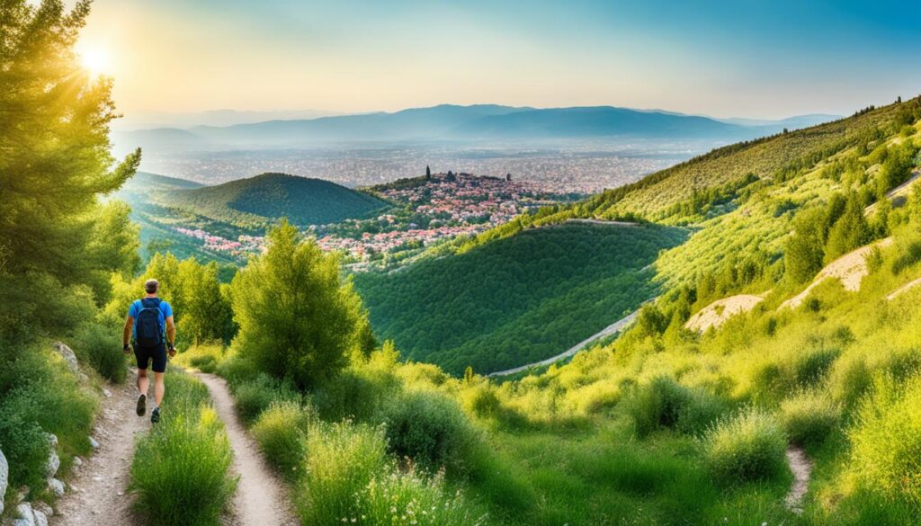 Skopje hiking trails near the city Skopje hiking trails near the city