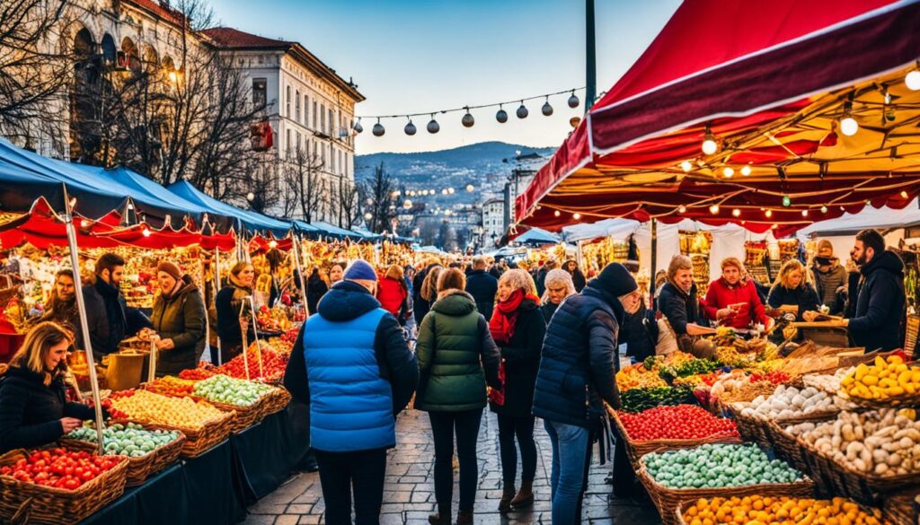 Skopje holiday markets