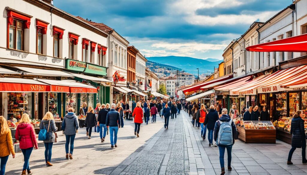 Skopje shopping streets