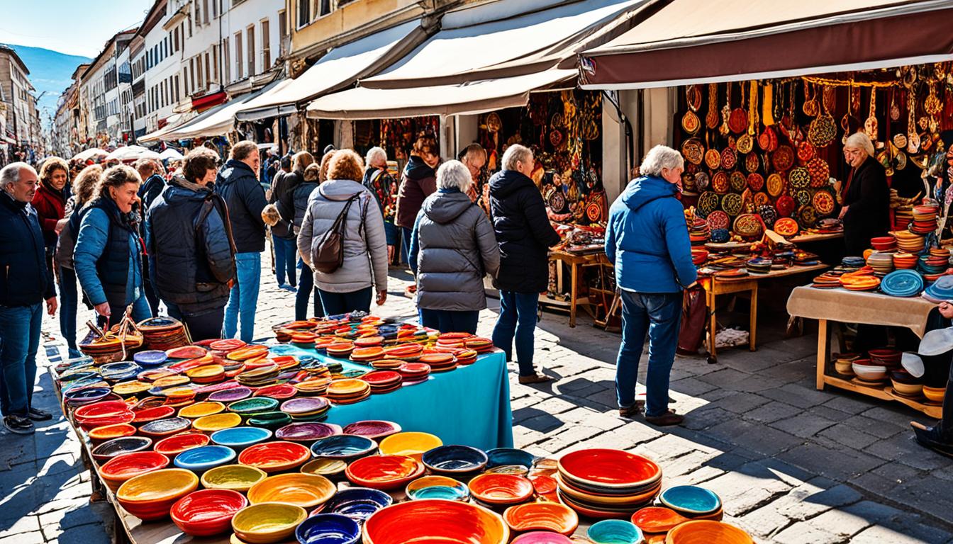 Skopje traditional crafts workshops and souvenirs