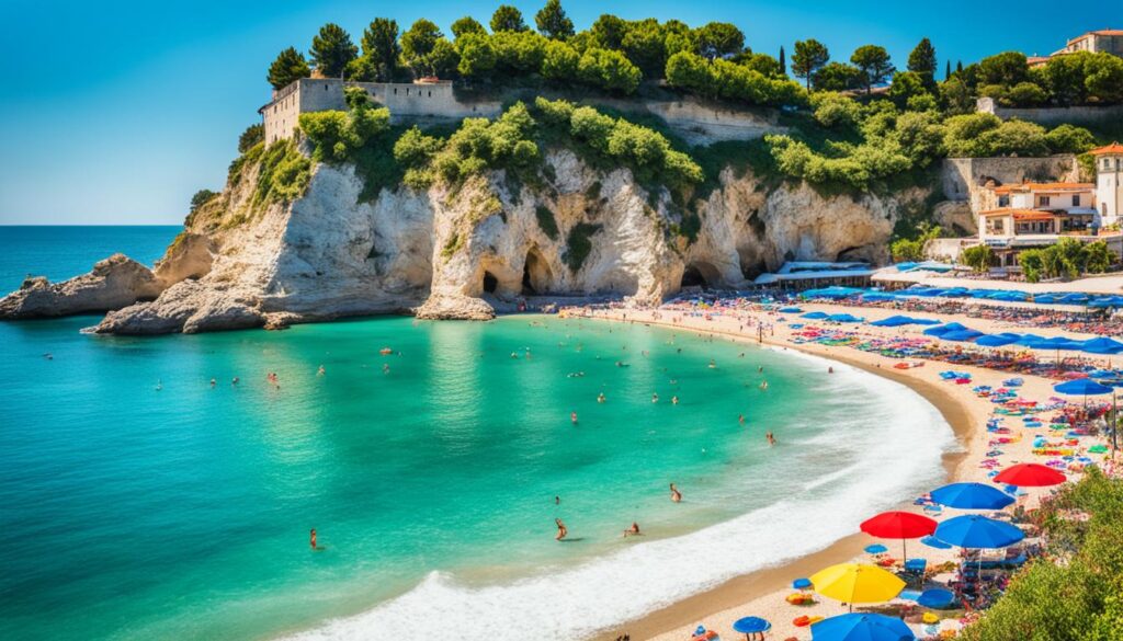 Small Beach in Ulcinj Small Beach in Ulcinj