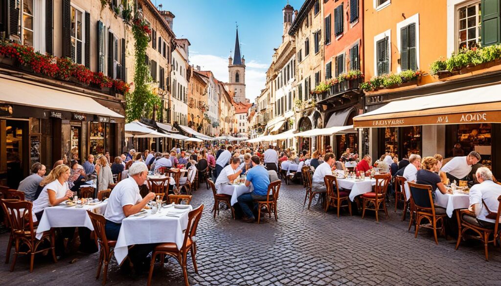 Subotica dining scene Subotica dining scene