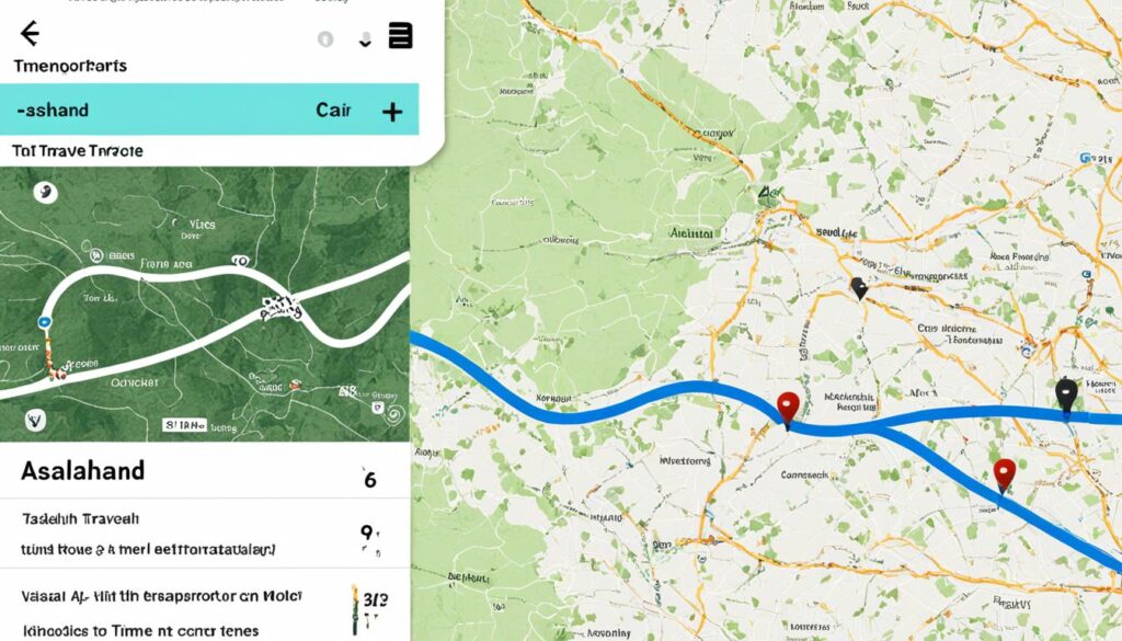 Time comparison for flying vs. driving time