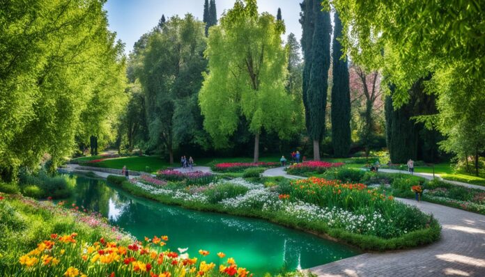 Tirana botanical gardens