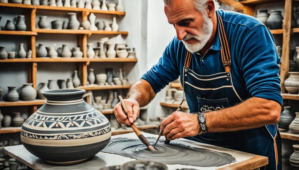 Traditional Albanian Craftsman at work Traditional Albanian Craftsman at work