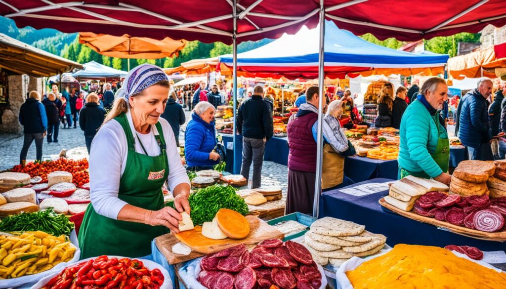Traditional Bosnian Cuisine in Jajce Traditional Bosnian Cuisine in Jajce