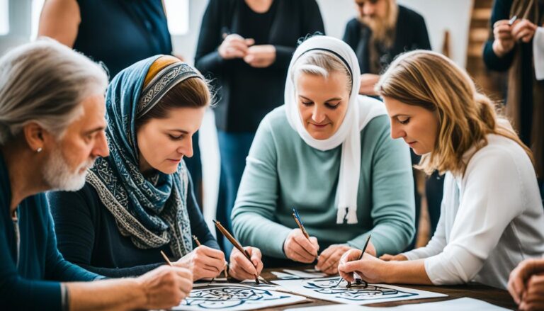 Traditional Bosnian calligraphy workshops and learning the art