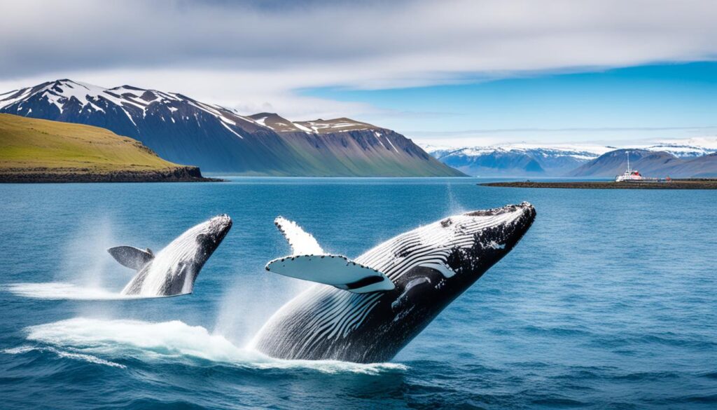 Whale watching tours in Husavik