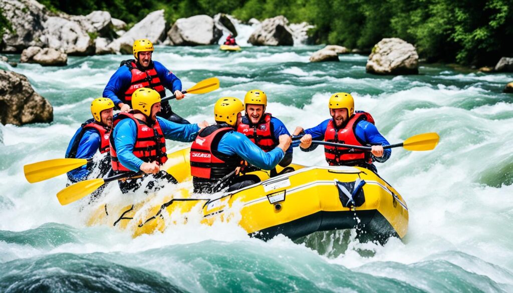 White-water rafting in Jajce White-water rafting in Jajce