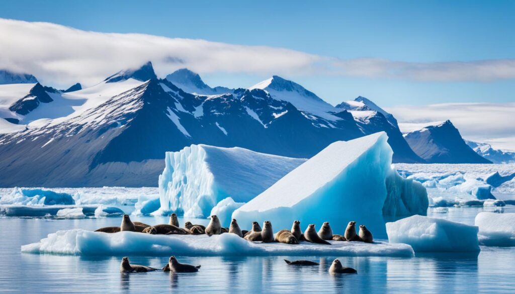 Wildlife at Jokulsarlon Glacier Lagoon Wildlife at Jokulsarlon Glacier Lagoon