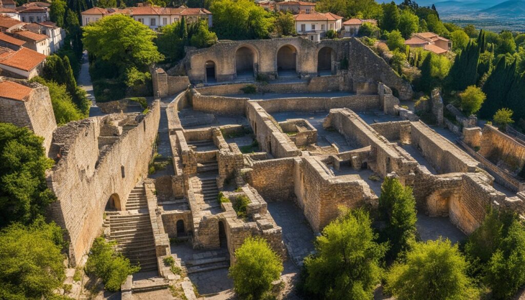 ancient Roman ruins in Bitola