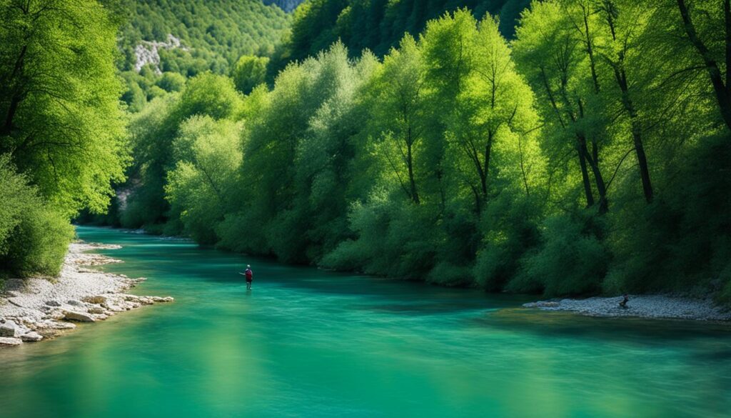 best fishing spots on Vrbas river