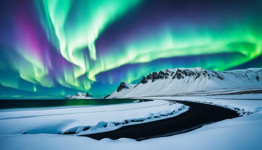best time to see Northern Lights in Vik best time to see Northern Lights in Vik