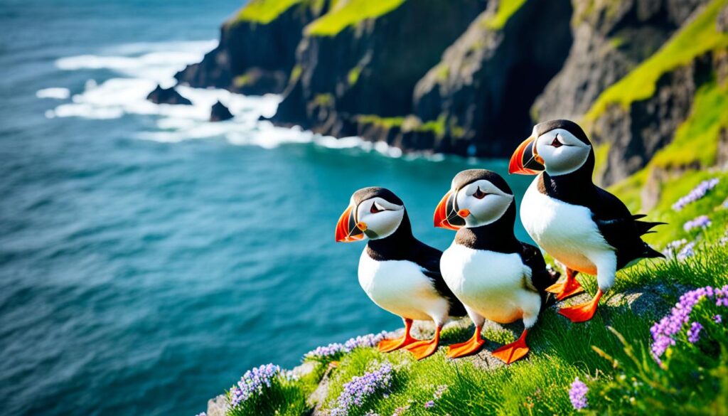 best time to see puffins in Vik