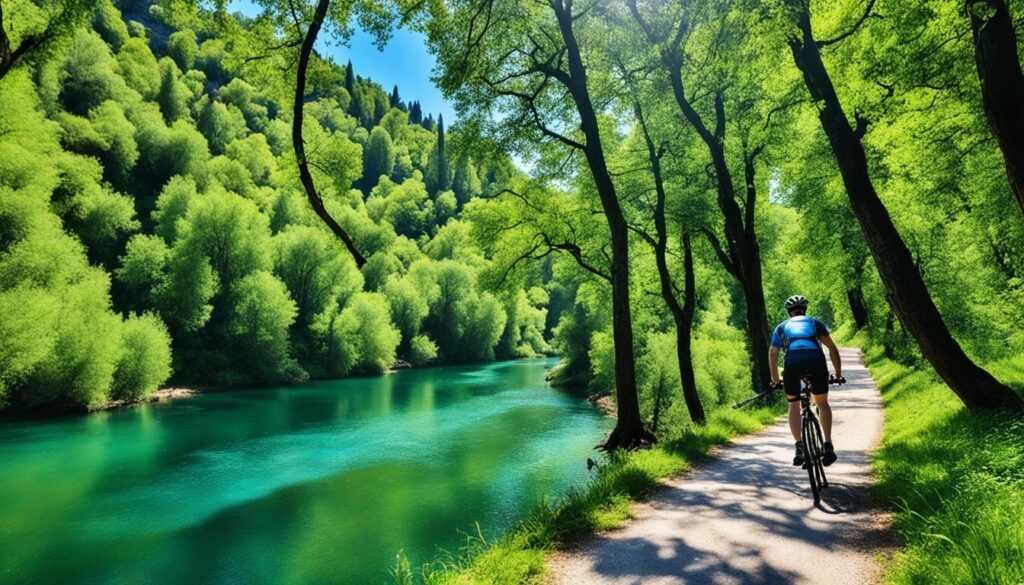 biking trails Ada Ciganlija biking trails Ada Ciganlija