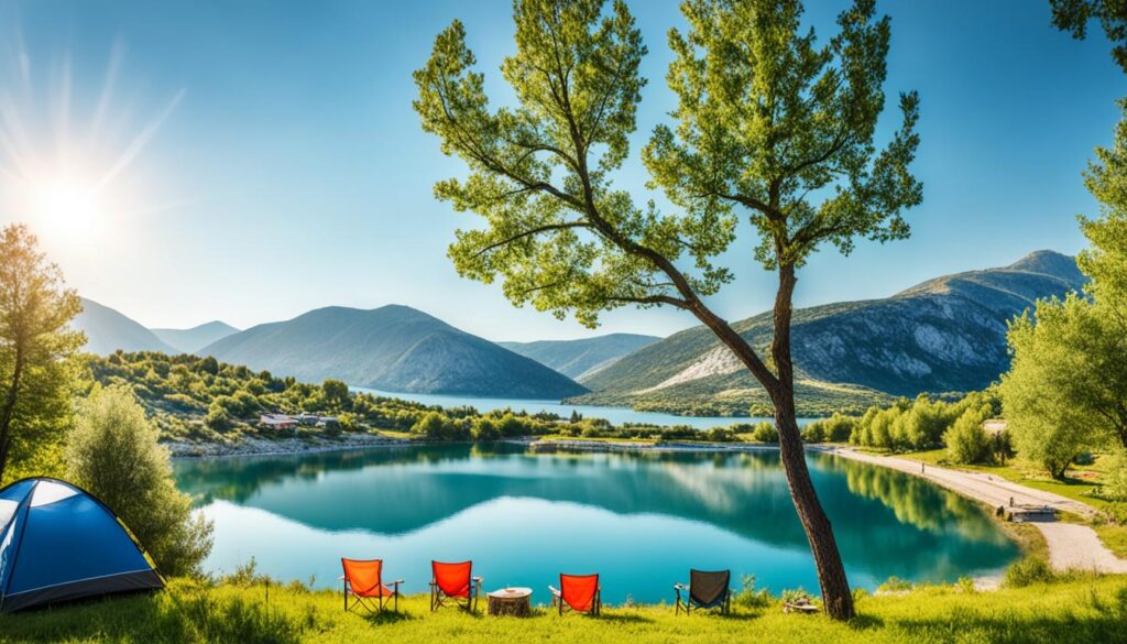 camping facilities at Lake Shkodra camping facilities at Lake Shkodra