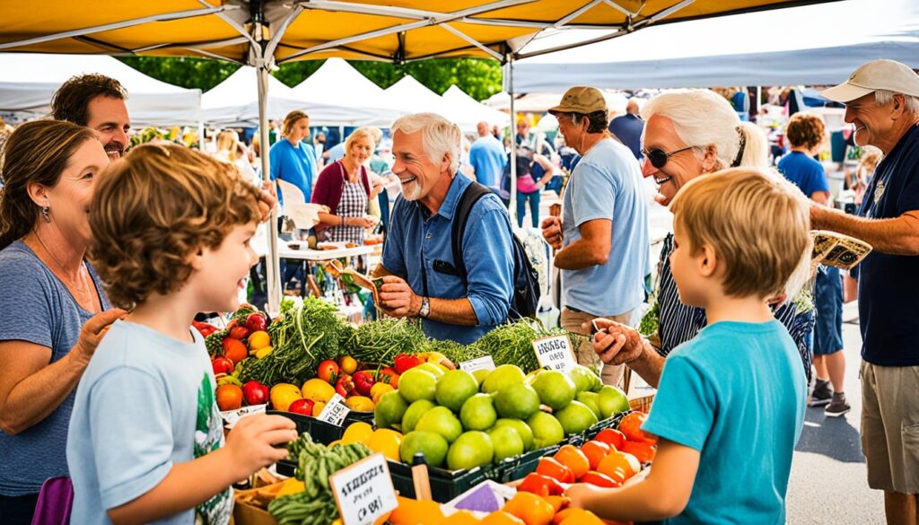 community connection at Lancaster farmers market