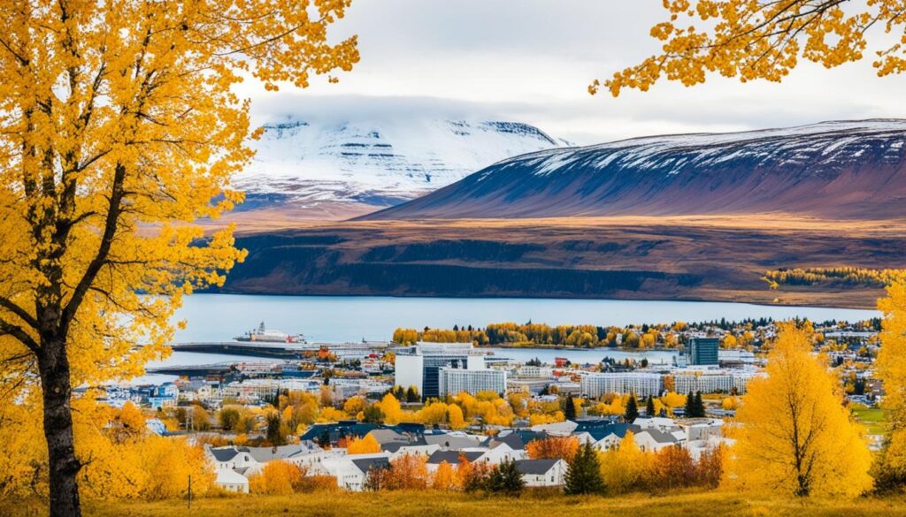 fall in Akureyri fall in Akureyri