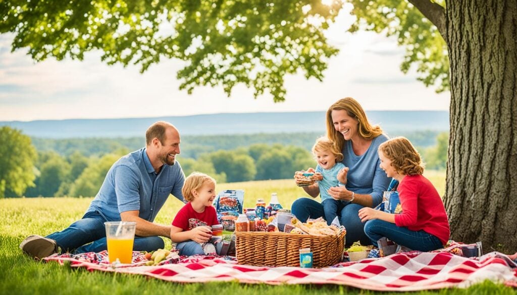 family-friendly picnicking near Gettysburg