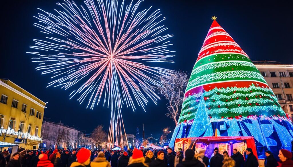 festive atmosphere Tirana festive atmosphere Tirana