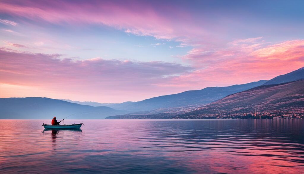 fishing spots on Lake Ohrid