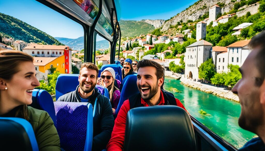 getting around Mostar by bus