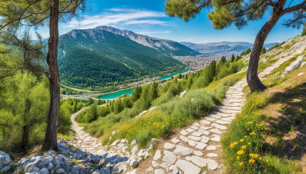 hiking trail with great views hiking trail with great views