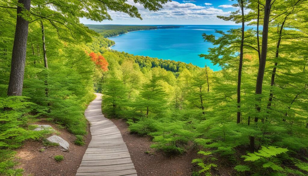 hiking trails with scenic views near Traverse City hiking trails with scenic views near Traverse City