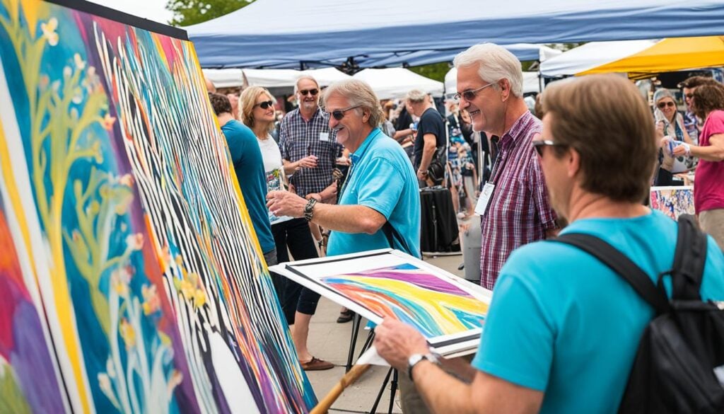 interact with artists at Ann Arbor Art Fair