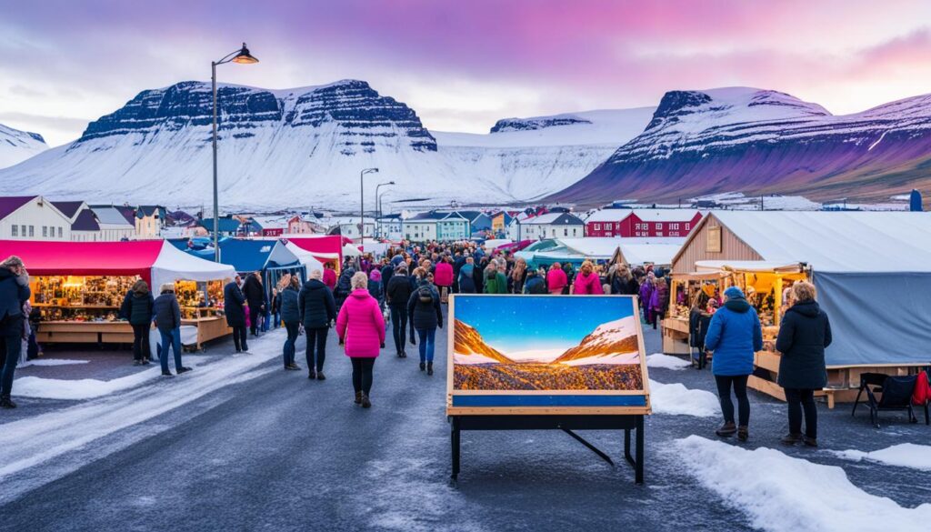 local art and crafts market in Ísafjörður local art and crafts market in Ísafjörður