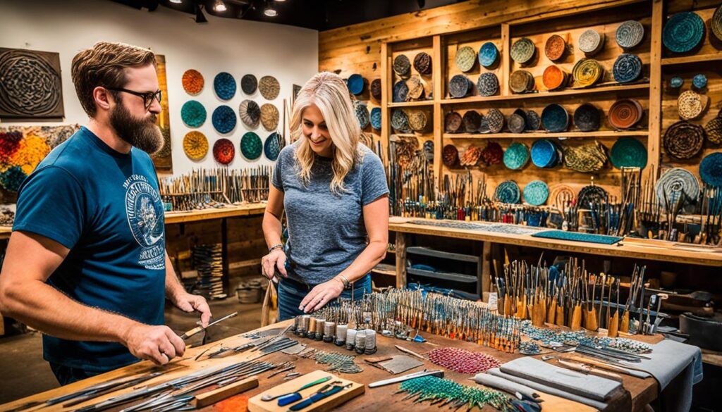 local artisans in Gatlinburg working on unique artistry local artisans in Gatlinburg working on unique artistry