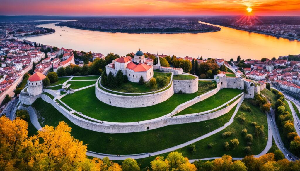 scenic vistas of Belgrade fortress scenic vistas of Belgrade fortress