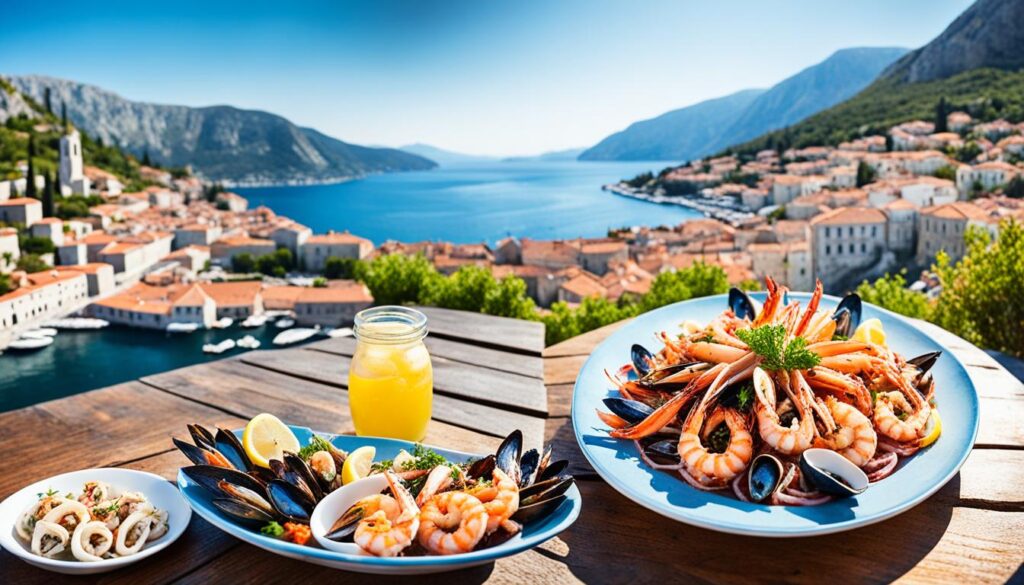 seafood in Kotor seafood in Kotor