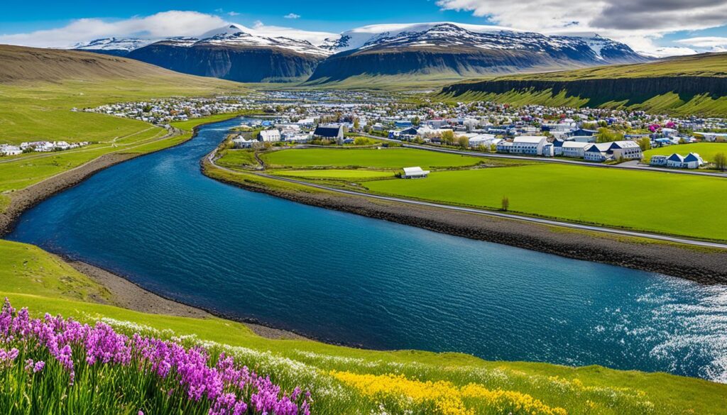 spring in Akureyri spring in Akureyri