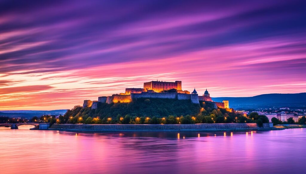 stunning Petrovaradin Fortress view stunning Petrovaradin Fortress view