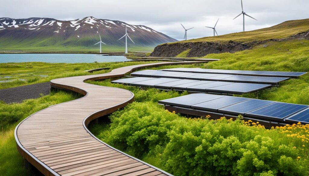 sustainable practices at Husavik's hot springs