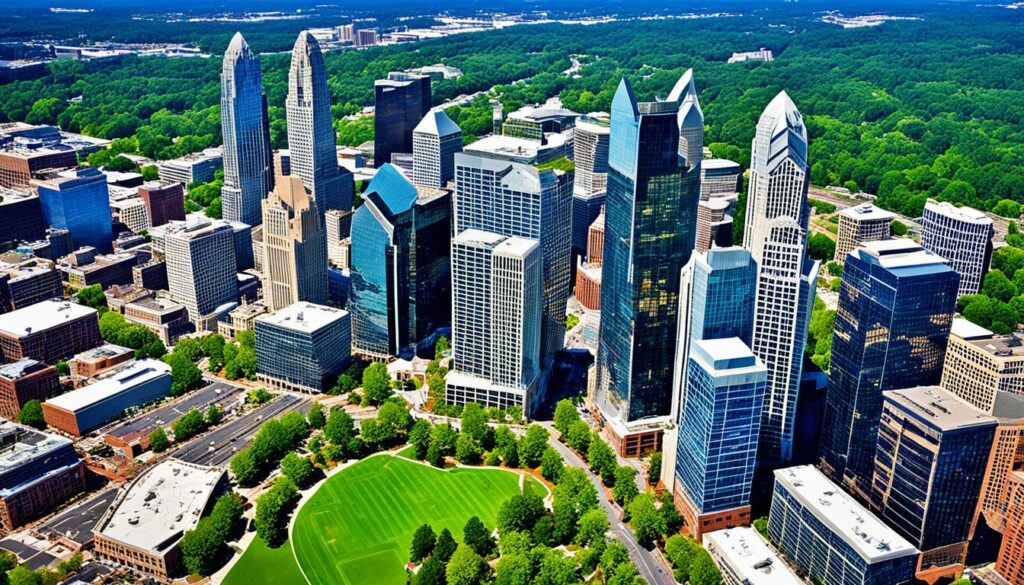 urban walking in Charlotte urban walking in Charlotte