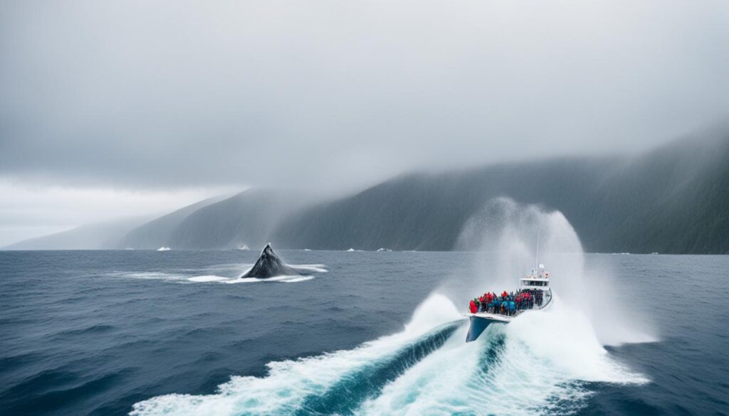 whale watching in Husavik Iceland