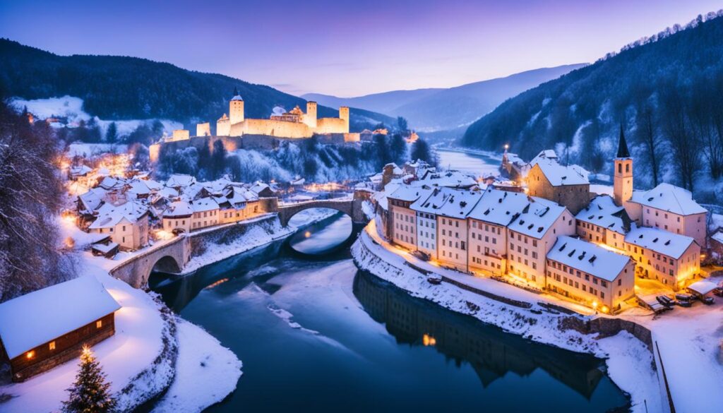 winter travel Jajce winter travel Jajce