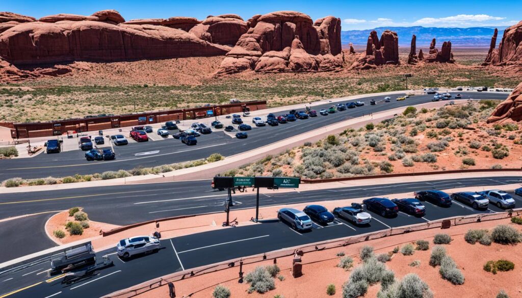 Arches National Park booking system