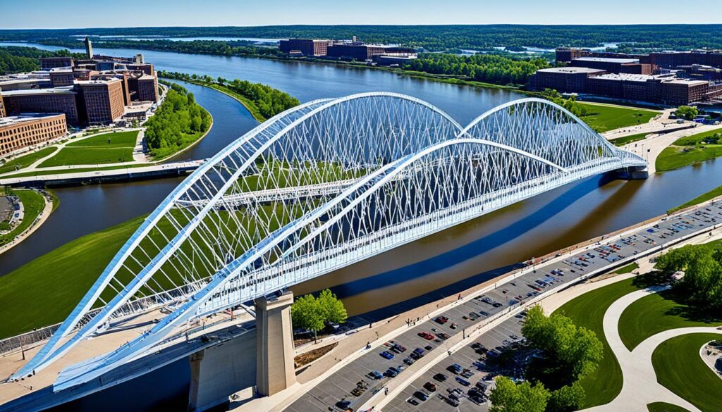 Big River Crossing pedestrian walkway experience