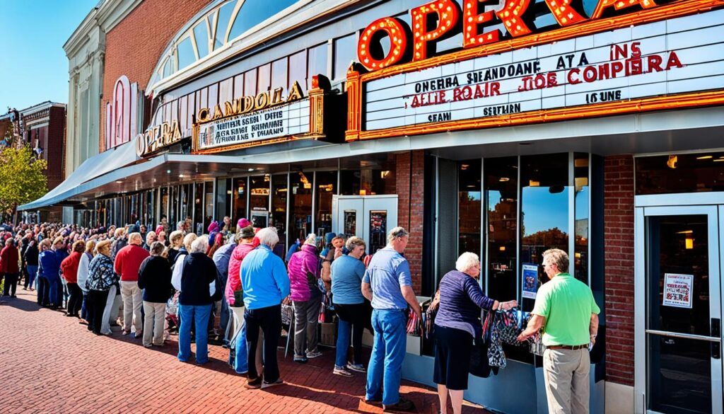 Buying opera tickets Annapolis