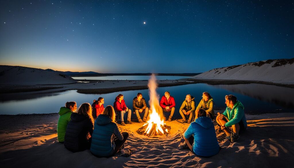 Camping in Sand Flats Recreation Area Camping in Sand Flats Recreation Area