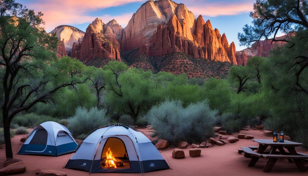 Camping in Zion National Park Camping in Zion National Park