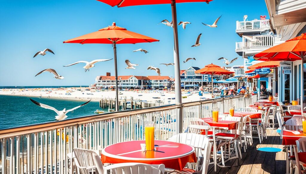 Casual ocean view dining Ocean City