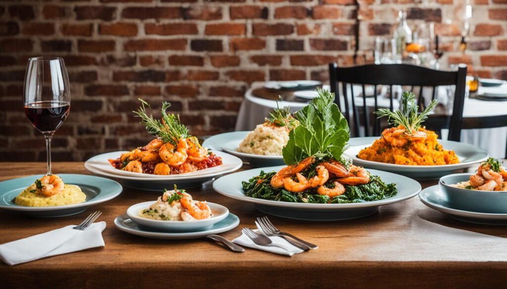 Charleston food scene with modern twists on traditional recipes Charleston food scene with modern twists on traditional recipes