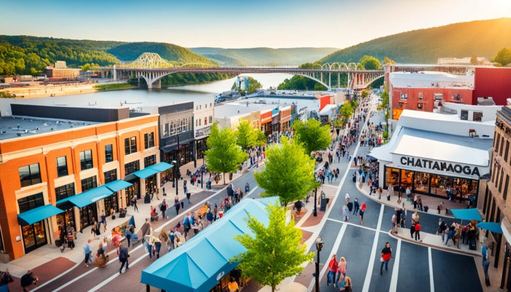 Chattanooga shopping scene Chattanooga shopping scene