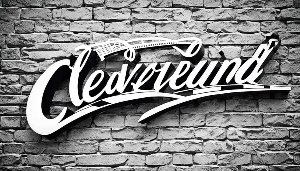 Cleveland Script Sign design