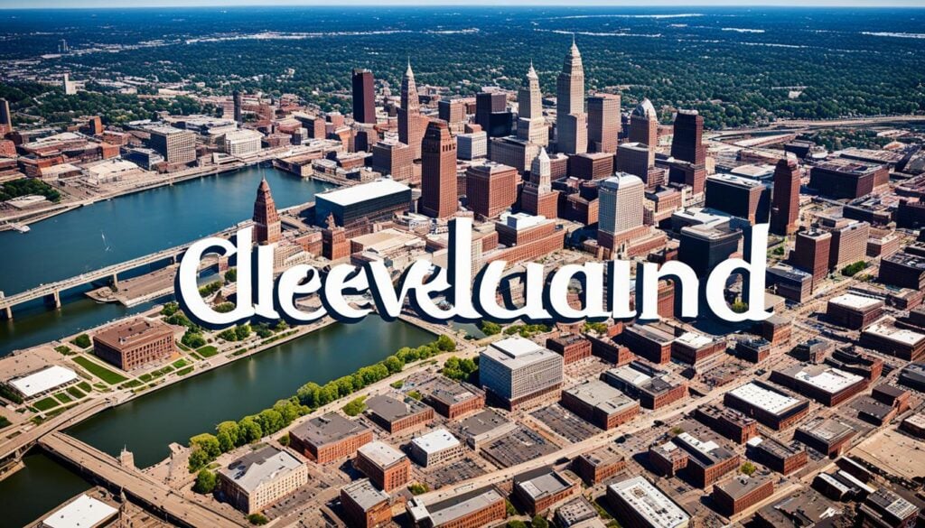 Cleveland Script Sign map