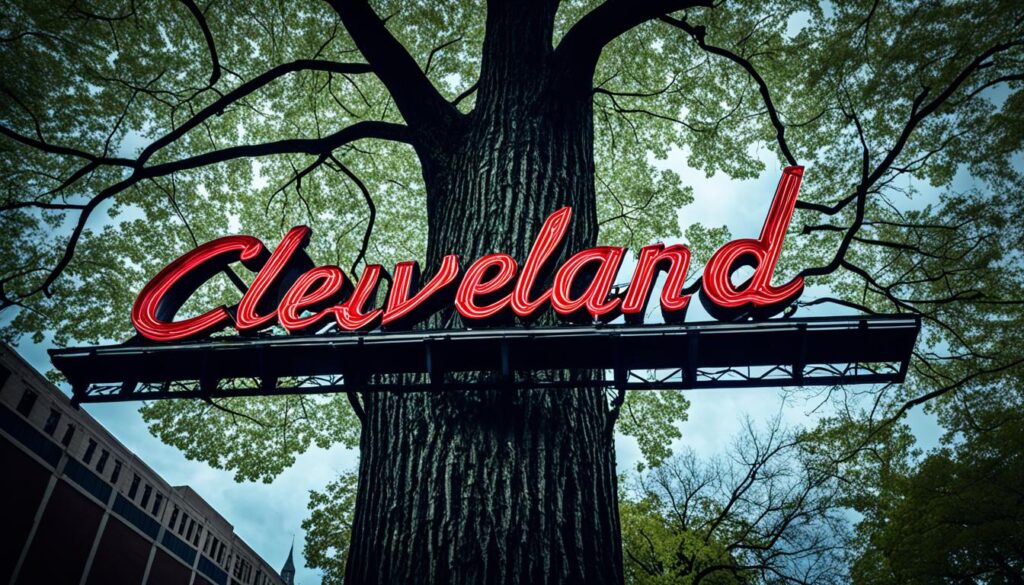 Cleveland Script Sign photograph